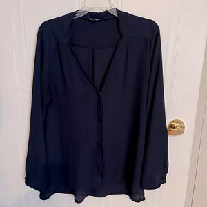 Navy asymetrical Jacob blouse
